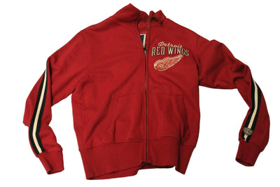 NHL Detroit Red Wings Old Time Hockey Men's Loge Collection Zip-Up Sweater - Medium