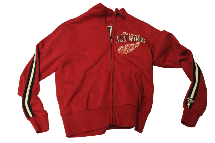 NHL Detroit Red Wings Old Time Hockey Men's Loge Collection Zip-Up Sweater - Medium