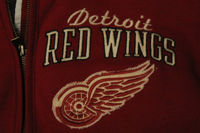 NHL Detroit Red Wings Old Time Hockey Men's Loge Collection Zip-Up Sweater - Medium