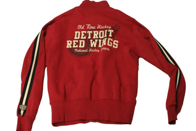 NHL Detroit Red Wings Old Time Hockey Men's Loge Collection Zip-Up Sweater - Medium
