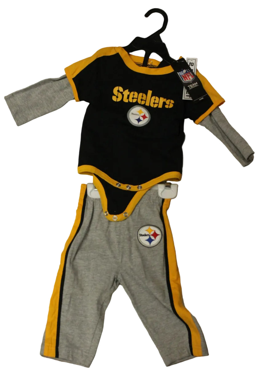 NFL Pittsburg Steelers Infant Football Creeper & Pant Set