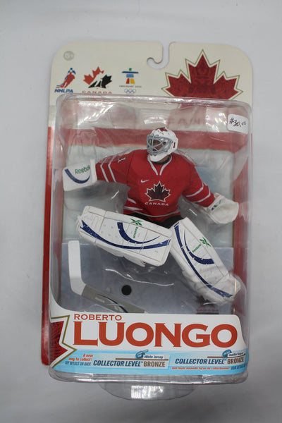 Roberto Luongo Vancouver Canucks McFarlane Toys: Team Canada Red Jersey - Some Cardboard Damage