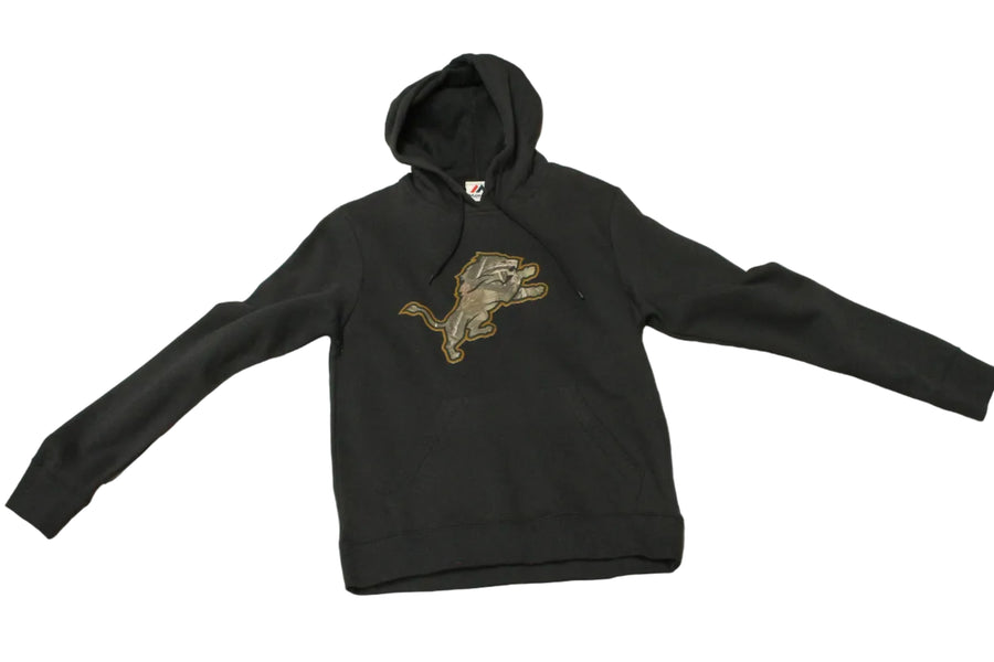 NFL Detroit Lions Men's Majestic Camo Logo Hoodie -Small