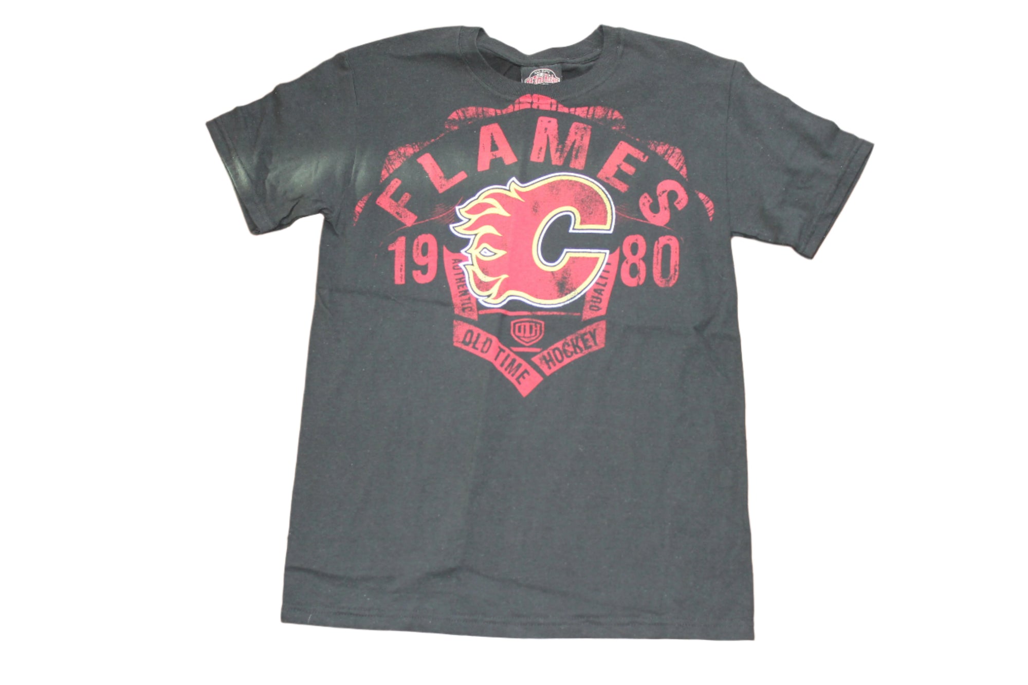 NHL Calgary Flames Old Time Hockey Men's Est. 1980 Tee