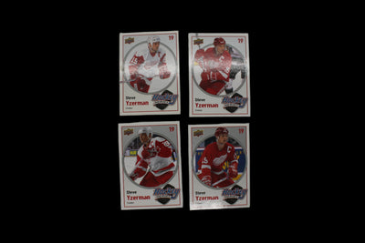 Steve Yzerman HOF 2010-11 UPPER DECK SERIES 1 HOCKEY HEROES SET #HH 1-8