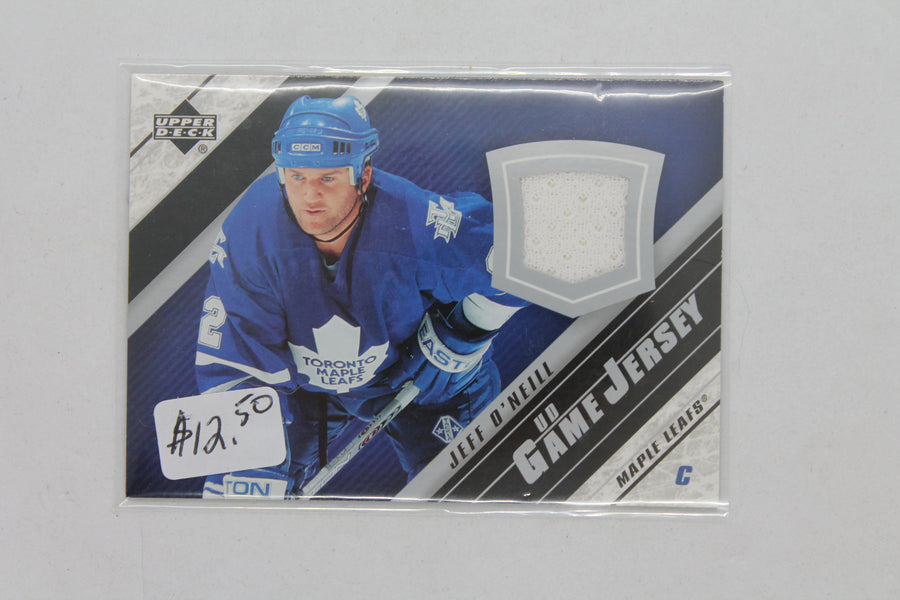 Jeff O'Neill 2005-06 Upper Deck - UD Game Jersey Series 2 #J2-ON Jersey Card - OverDrive