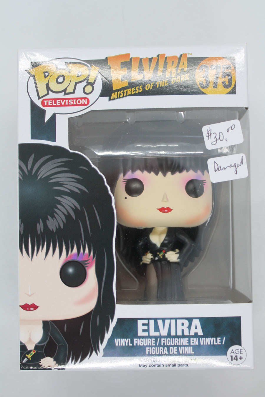 Funko POP Elvira #375 - Mistress of the Dark - damaged (see pictures)