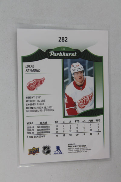 Lucas Raymond 2021-22 Upper Deck Parkhurst - Rookies - Rookie Card