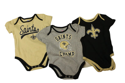 NFL New Orleans Saints Infant 3pc Bodysuit Set
