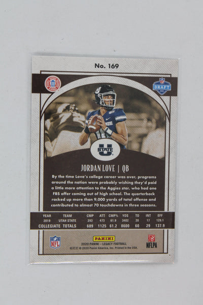 Jordan Love Panini Legacy - Rookies Rookie Card