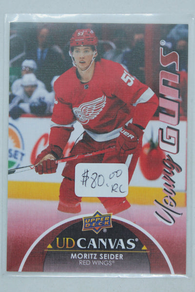 Moritz Seider 2021-22 Upper Deck Extended Young Guns Canvas Rookie Year Card