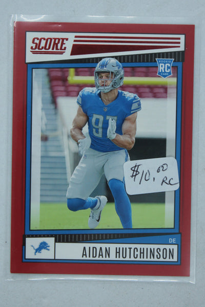Aidan Hutchinson 2022 Score - Rookies Red Rookie Card