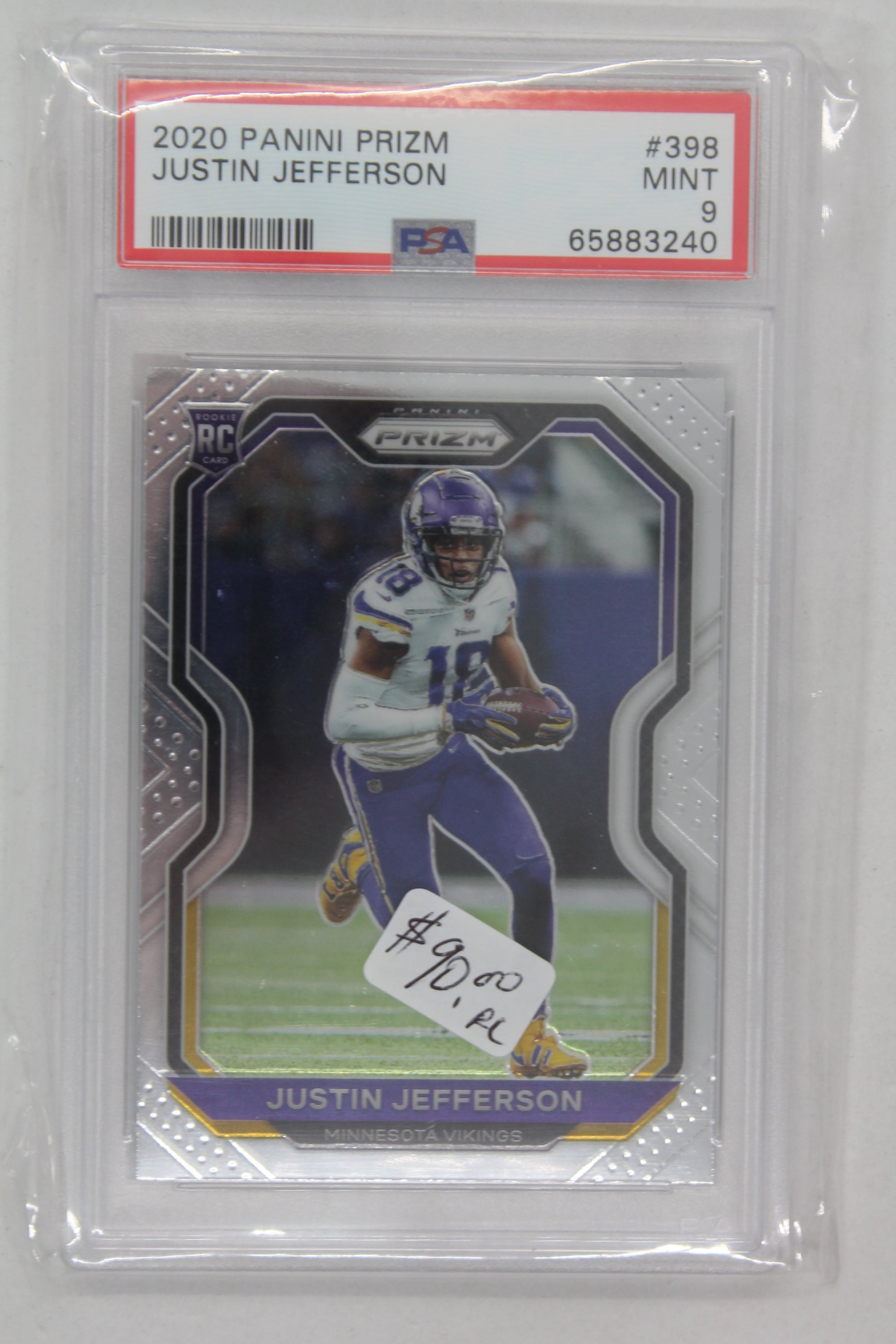 Justin Jefferson 2020 Panini Prizm Rookie Card - PSA 9 Mint
