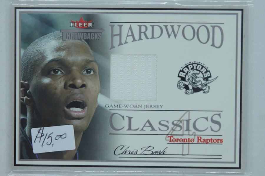 Chris Bosh 2004-05 Fleer Throwbacks - Hardwood Classics - Jerseys Jersey Card #40/99