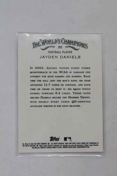 Jayden Daniels 2024 Topps Allen & Ginter Rookie Card
