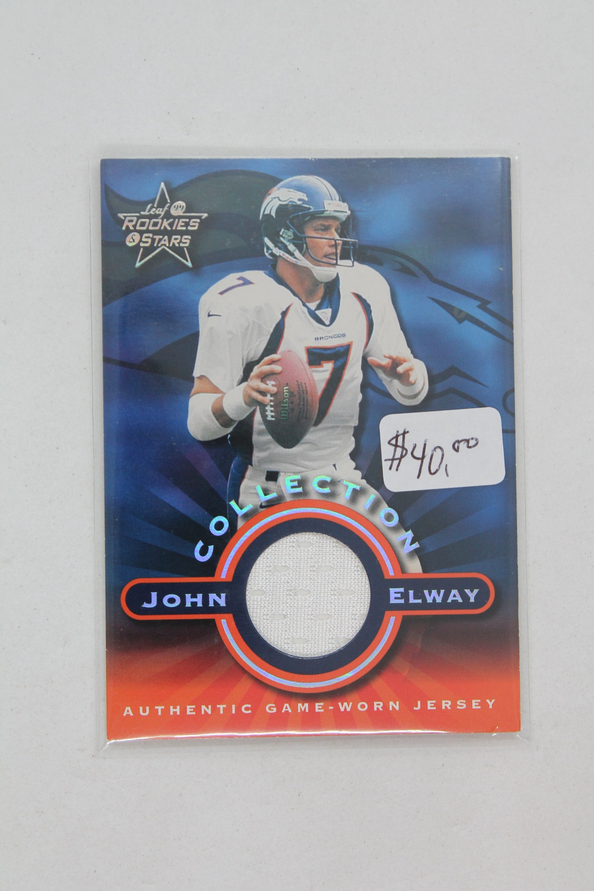 John Elway 1999 Leaf Rookies & Stars Jersey Card  #253/300