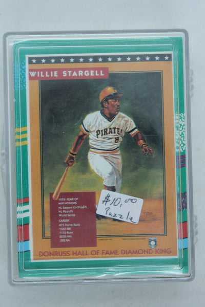 Willie Stargell 1991 Donruss Leaf Diamond King 63 Piece Puzzle Set - Unpunched