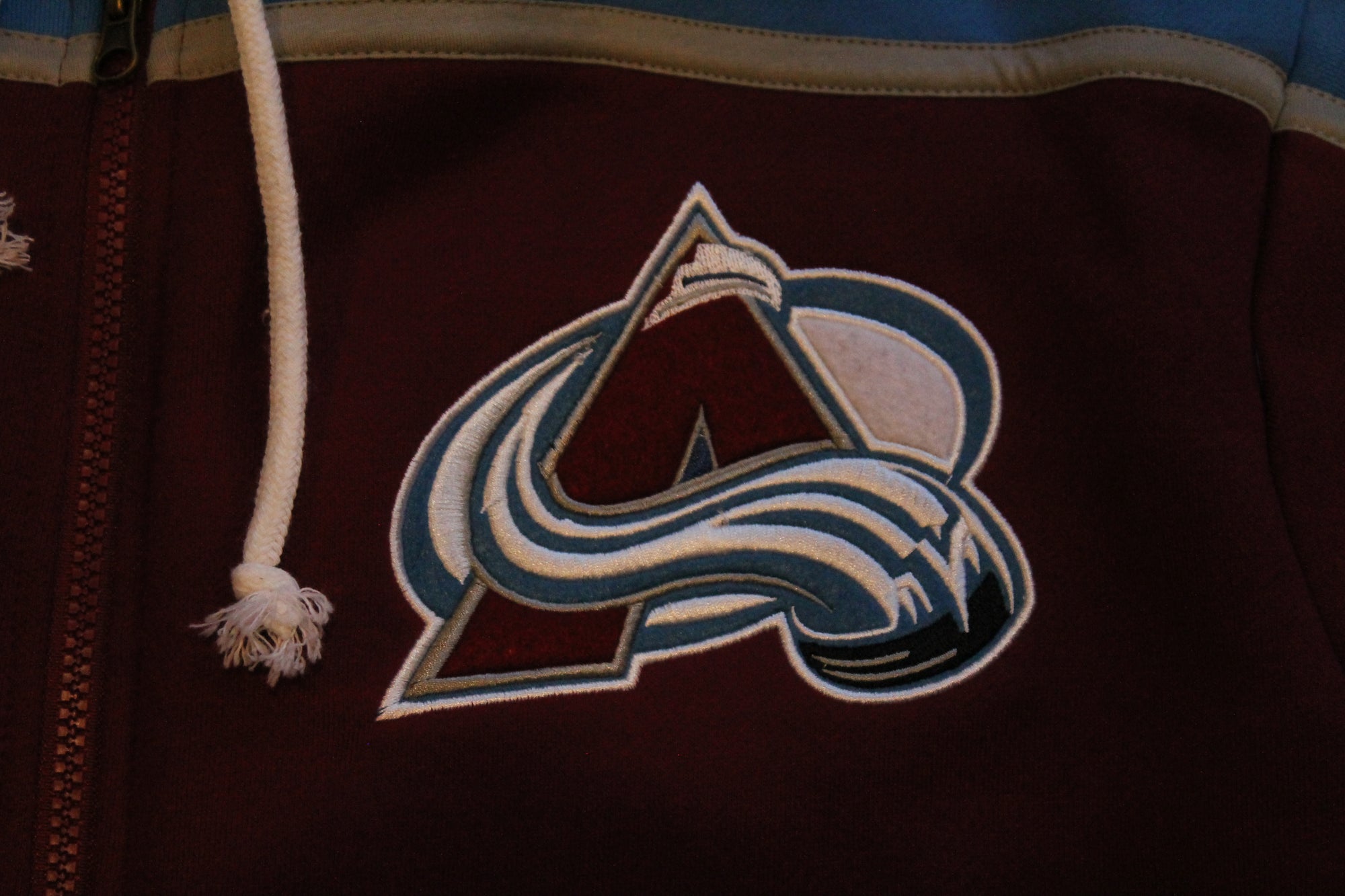 NHL Colorado Avalanche Mens Fanatics Full Zip Hoodie - Large