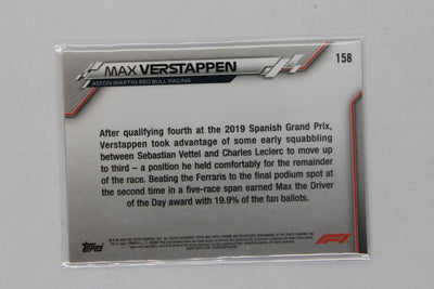 Max Verstappen 2020 Topps Chrome Formula 1 - Grand Prix Driver of the Day - Rookie Card