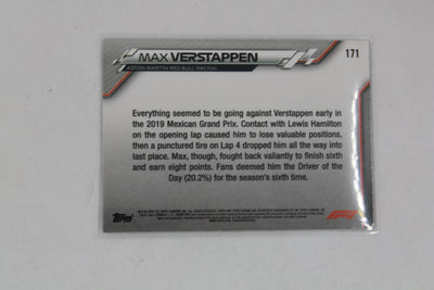Max Verstappen 2020 Topps Chrome Formula 1 - Grand Prix Driver of the Day - Rookie Card