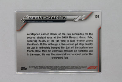 Max Verstappen 2020 Topps Chrome Formula 1 - Grand Prix Driver of the Day - Rookie Card