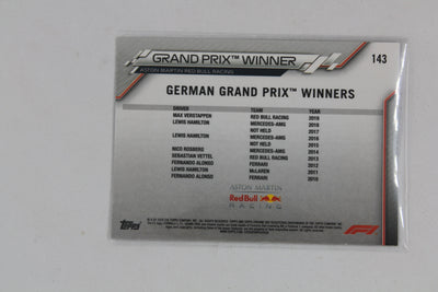 Max Verstappen 2020 Topps Chrome Formula 1 - Grand Prix Winners - Rookie Card - Germany