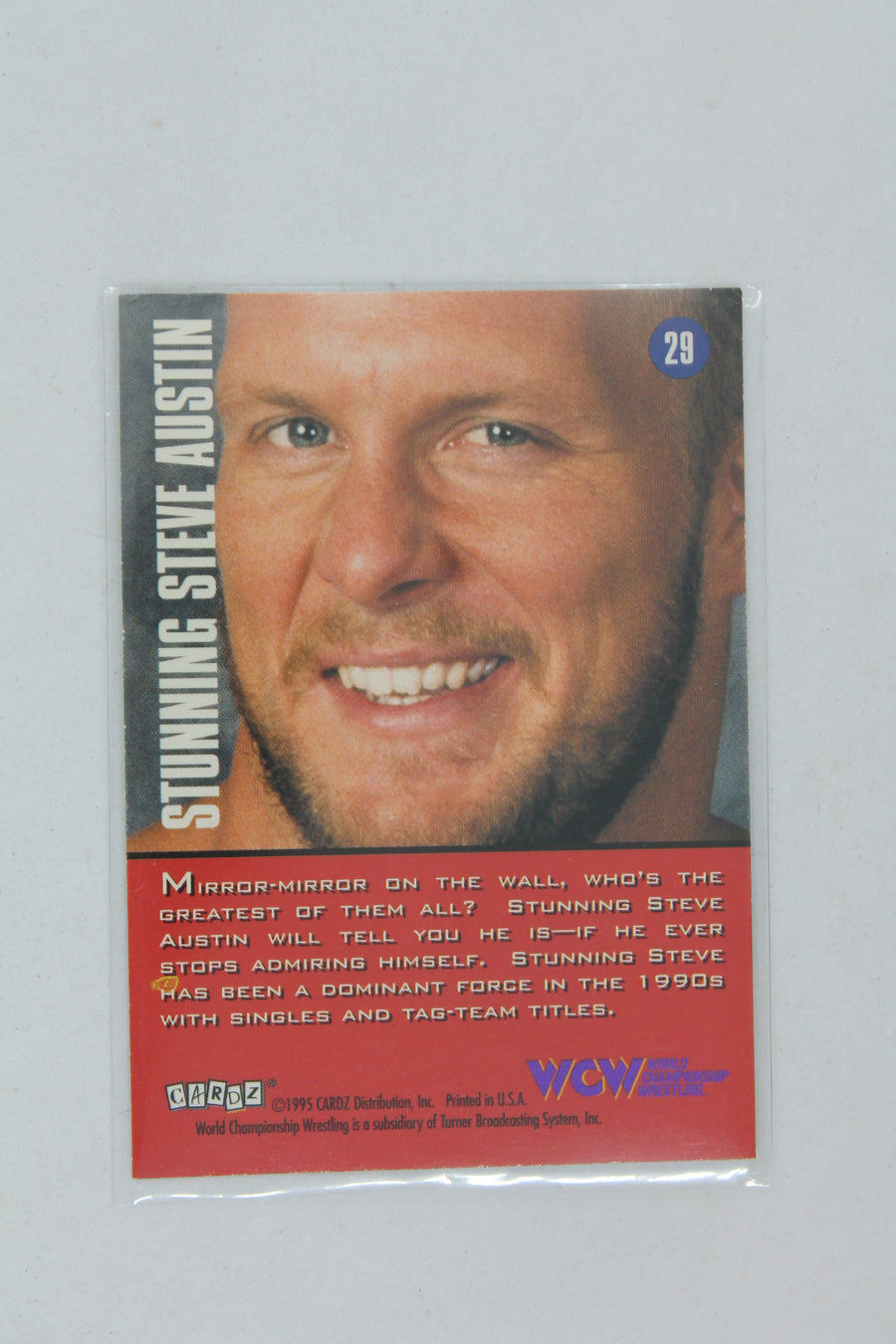 Steve Austin 1995 CARDZ WCW Main Event Rookie Card