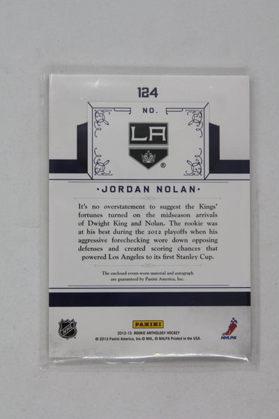 Jordan Nolan 2012-13 Panini Rookie Anthology Rookie Card #188/499 - Shoresy