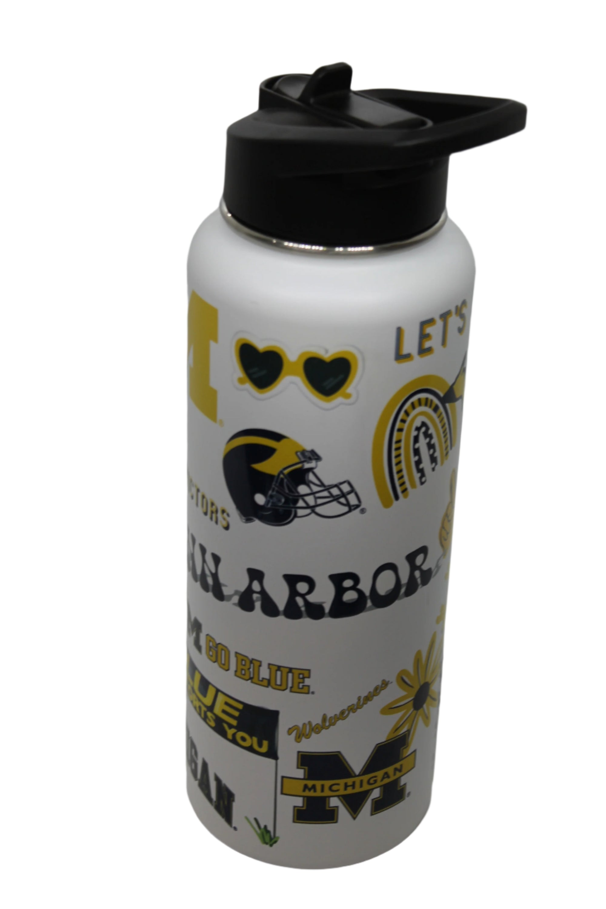 NCAA Michigan Wolverines The Memory Company 34oz SS Quencher Water Bottle