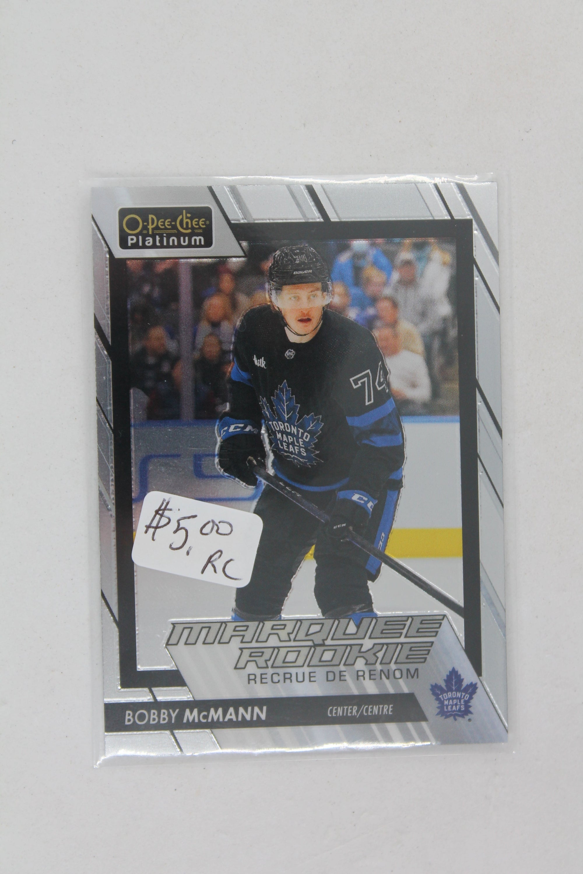 Bobby McMann 2023-24 O-Pee-Chee Platinum Marquee Rookies Rookie Card