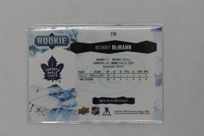 Bobby McMann 2023-24 Upper Deck Ice Green Rookies Rookie Card