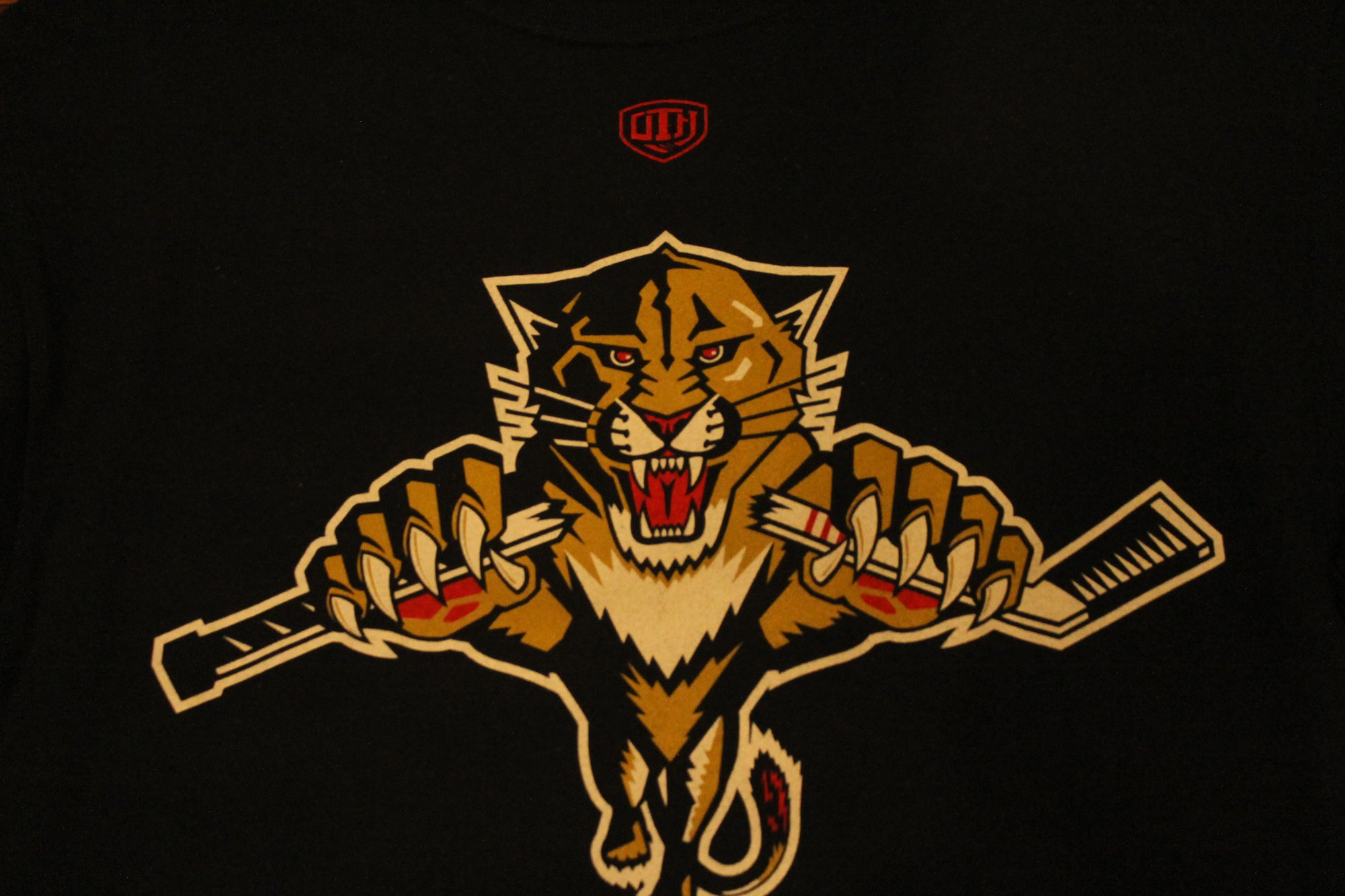 NHL Florida Panthers with Stick Old Time Hockey Men's Biggie Tee