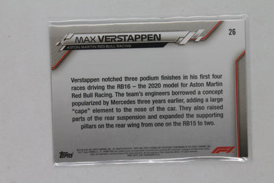 Max Verstappen 2020 Topps Chrome Sapphire Edition Formula 1 - F1 Cars - Rookie Card