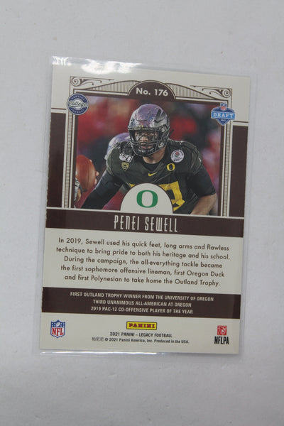 Penei Sewell Panini Legacy Rookies Rookie Card
