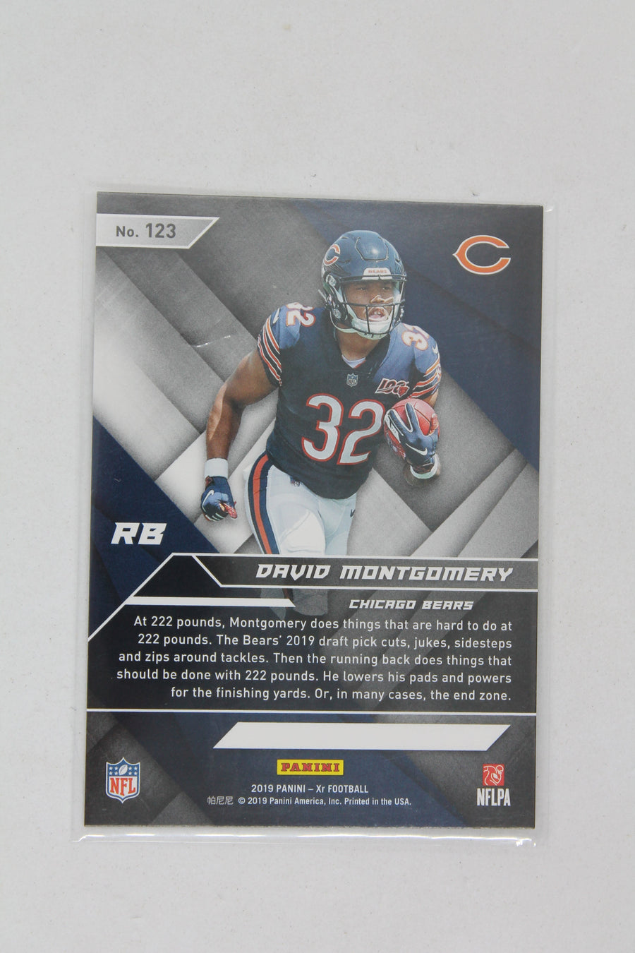 David Montgomery 2019 Panini XR Orange - Rookies - Rookie Card #90/99