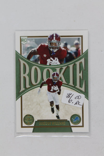Jameson Williams 2022 Panini Legacy Rookies Rookie Card