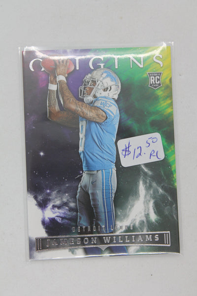 Jameson Williams 2022 Panini Origins Rookies Rookie Card