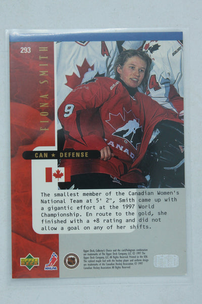 Fiona Smith 1997-98 Upper Deck Collector's Choice National Heroes - PRC