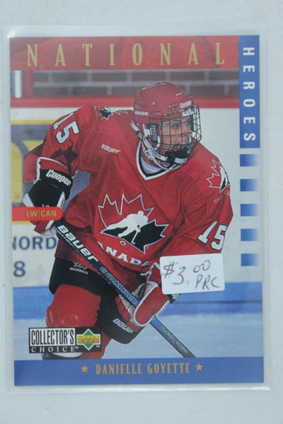 Danielle Goyette 1997-98 Upper Deck Collector's Choice National Heroes - PRC