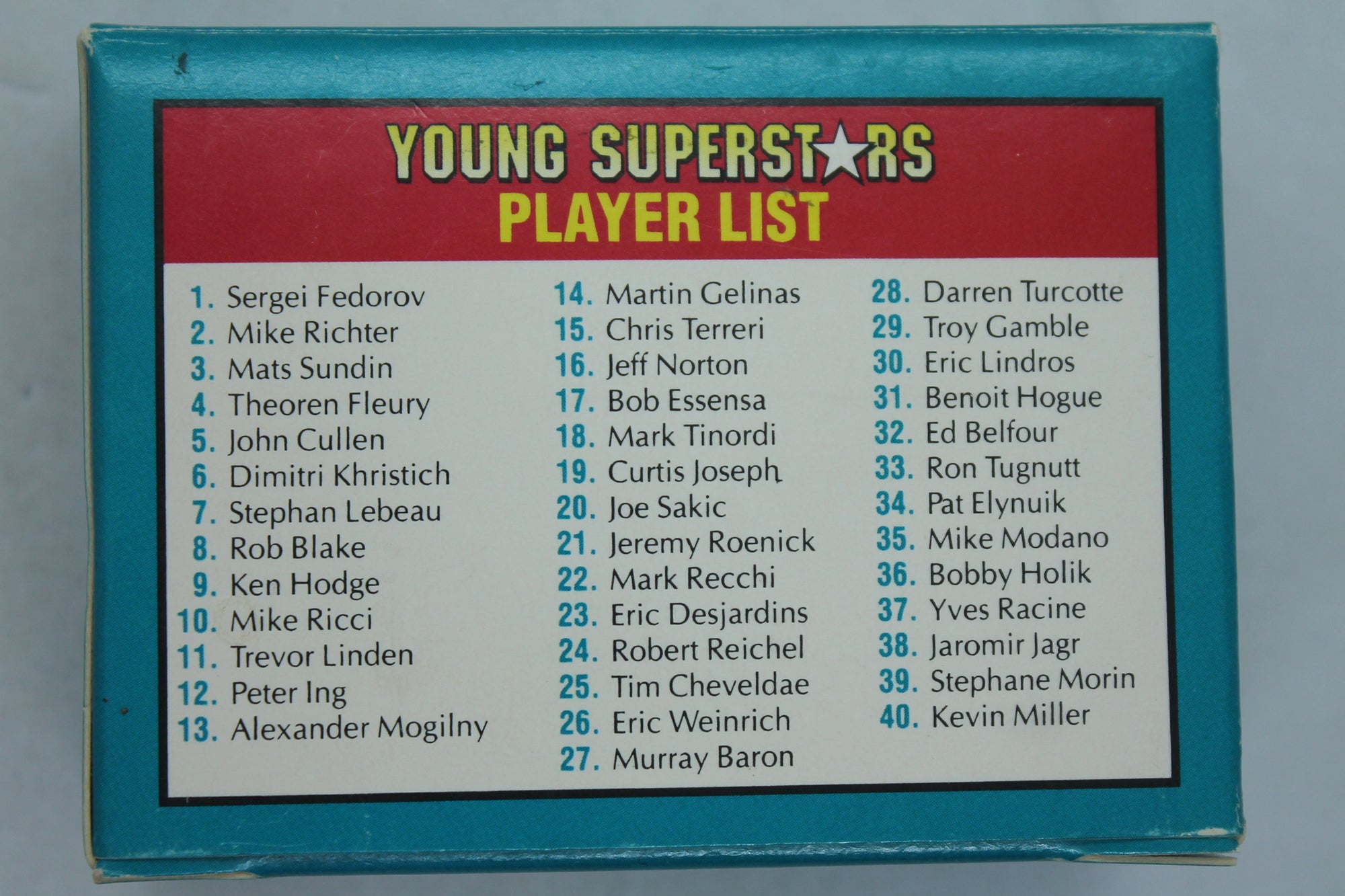 1991 Score Hockey Young Superstars Factory Sealed Set of 40 Cards