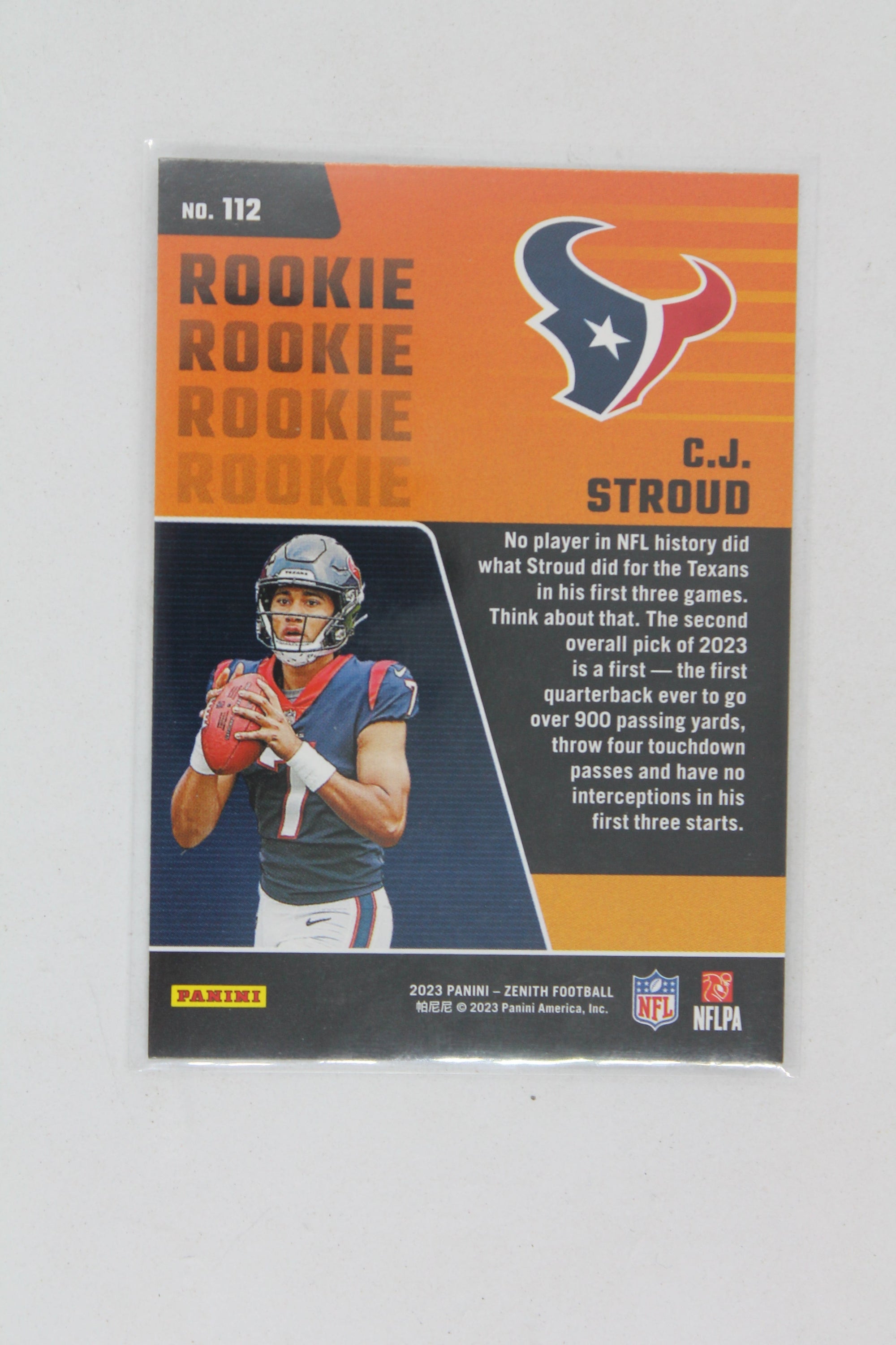 C.J. Stroud 2023 Panini Zenith Rookie Card