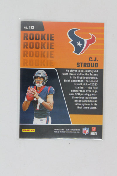 C.J. Stroud 2023 Panini Zenith Rookie Card