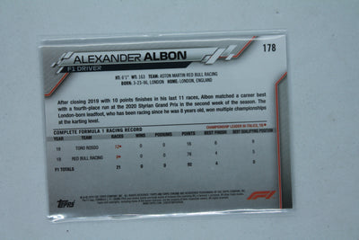Alexander Albon 2020 Topps Chrome Formula 1 - F1 Racers - Rookie Card