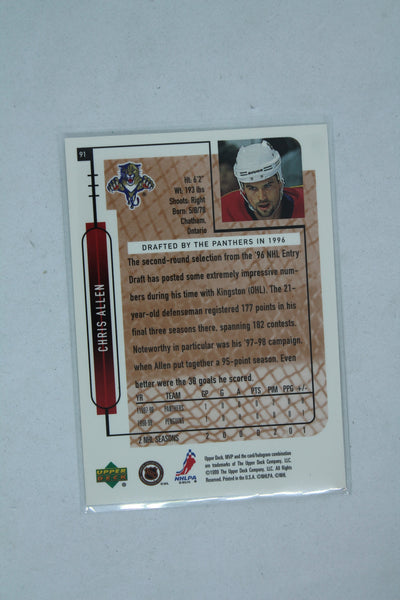 Chris Allen 1999-00 Upper Deck MVP Rookie Card
