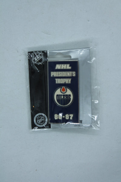 NHL Edmonton Oilers 1986-87 Presidents Trophy Pin