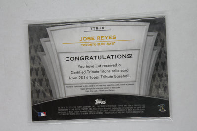 Jose Reyes 2014 Topps Tribute - Titans Relics Bat Card -#TTR-JR  #84/99