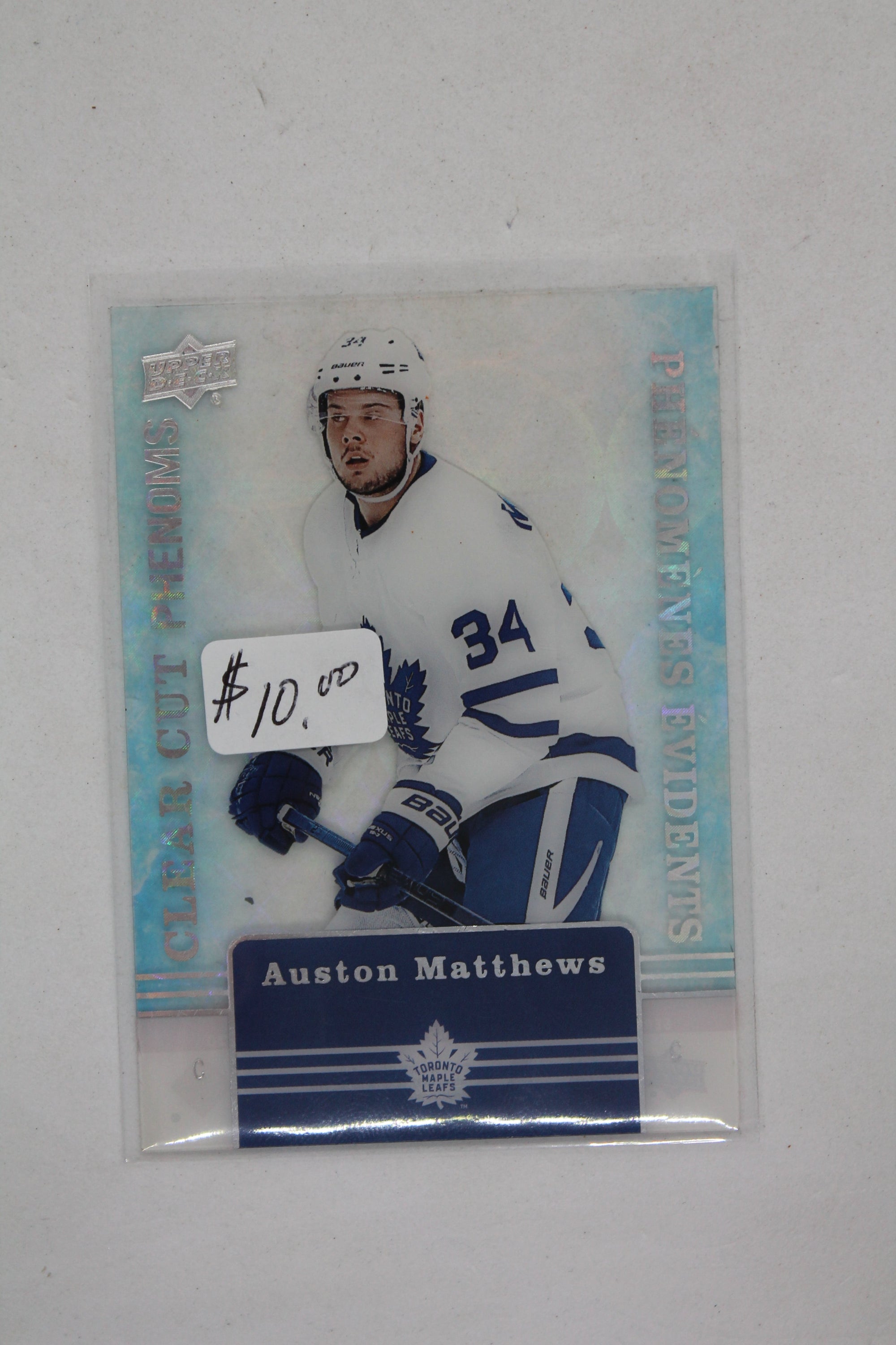 Auston Matthews 2019-20 Upper Deck Tim Hortons Collector's Series - Clear Cut Phenoms #CC-15