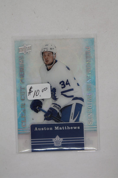 Auston Matthews 2019-20 Upper Deck Tim Hortons Collector's Series - Clear Cut Phenoms #CC-15