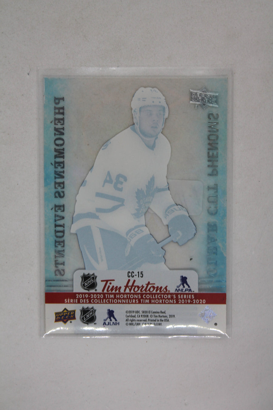 Auston Matthews 2019-20 Upper Deck Tim Hortons Collector's Series - Clear Cut Phenoms #CC-15
