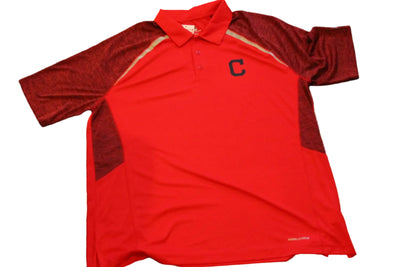 MLB Cleveland Guardians Majestic Men's Golf Shirt - Red